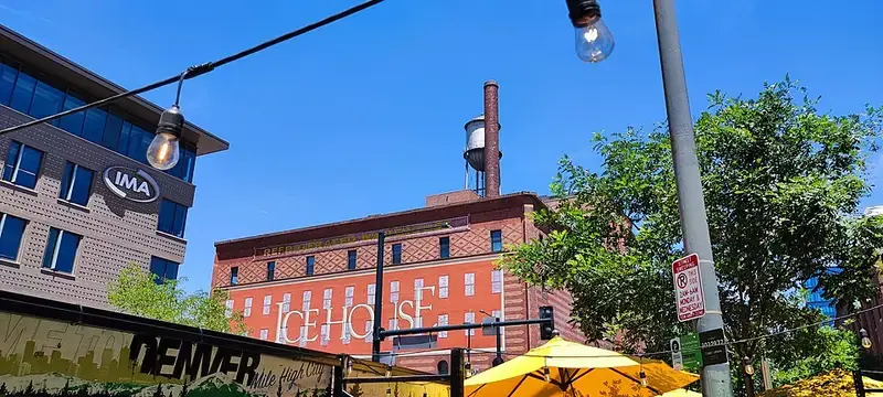 Brick cold storage warehouse building in Denver, Colorado